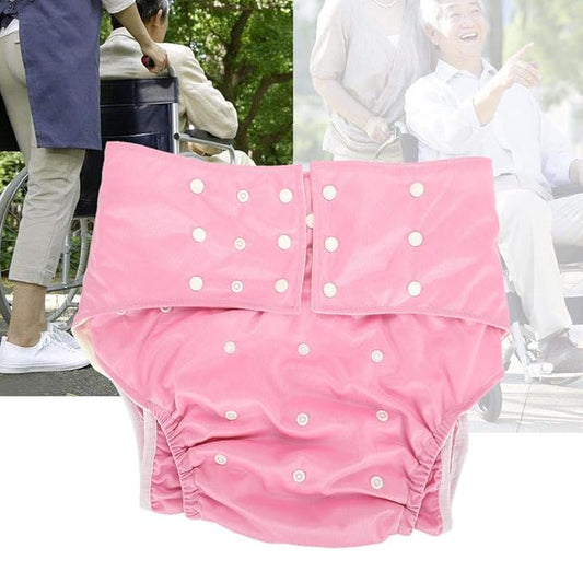 Adults Cloth Diapers For Elderly 6 Colors, Reusable Washable Waterproof Diapers Bedwetting Adults For Disabled Urine Loss, Adult Night Diapers For Incontinence Care(#3)