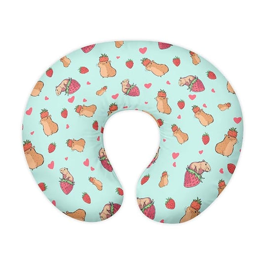 Forchrinse Capybara Nursing Pillow Cover for Girls Cute Print Nursing Pillow Slipcover Breastfeeding Cushion Cover Baby Shower for Mom