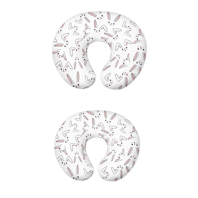 Rabbit Breastfeeding Pillow Slipcover for Baby Breastfeeding Nursing Pillow Slipcovers Super Soft Stain Resistant and Scratch Resistant