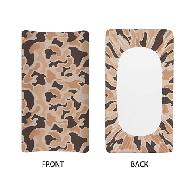 Camo Hunting Duck Diaper Change Table Covers for Girls Diaper Changing Pad Cover for Baby Easy to Install Changing Mat Cover