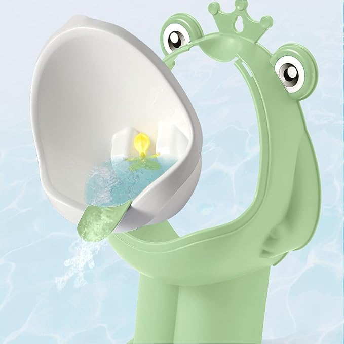 Potty Training Urinal Boy Urinal Kids Toddler Pee Trainer Bathroom Funny Baby Training Potties（Green）
