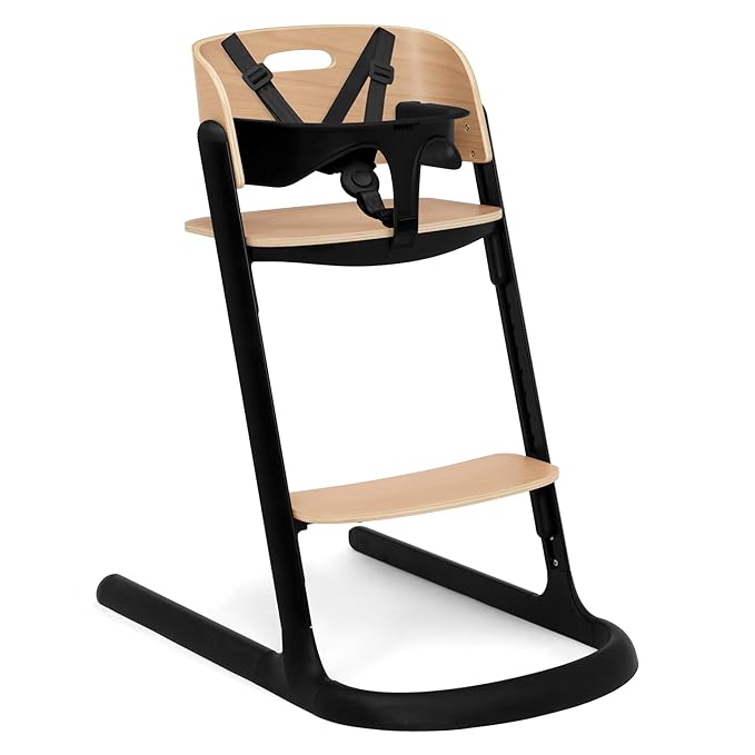 Delta Children Versa Adjustable 3-in-1 High Chair for Babies & Toddlers - 3 Growing Stages from Infant to Adult Seating - Greenguard Gold Certified, Black