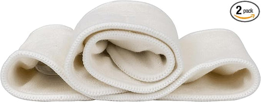 ZOOCCHINI Baby/Toddler Reusable Absorbent 4 Layer Pocket Diaper Inserts - 2 Pack