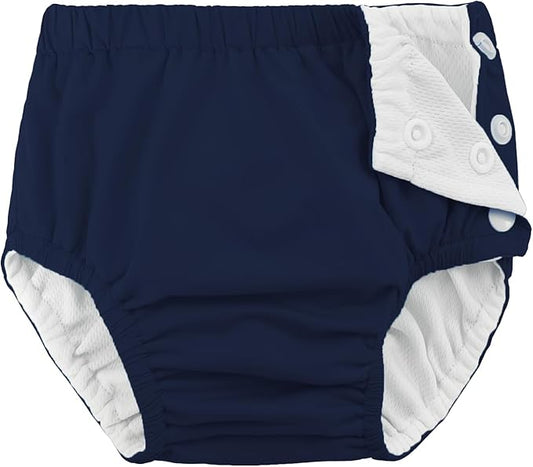 Baby Newborn Reusable Swim Diapers Infant Unisex Washable Swim Diaper Toddler Swimming Diapers Navy, 0-3 Months