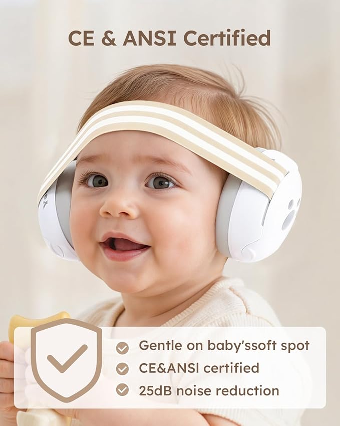 Yoofoss Baby Ear Muffs Noise Protection for Infants Up to 36 Months - Noise Cancelling Headphones for Ear Protection