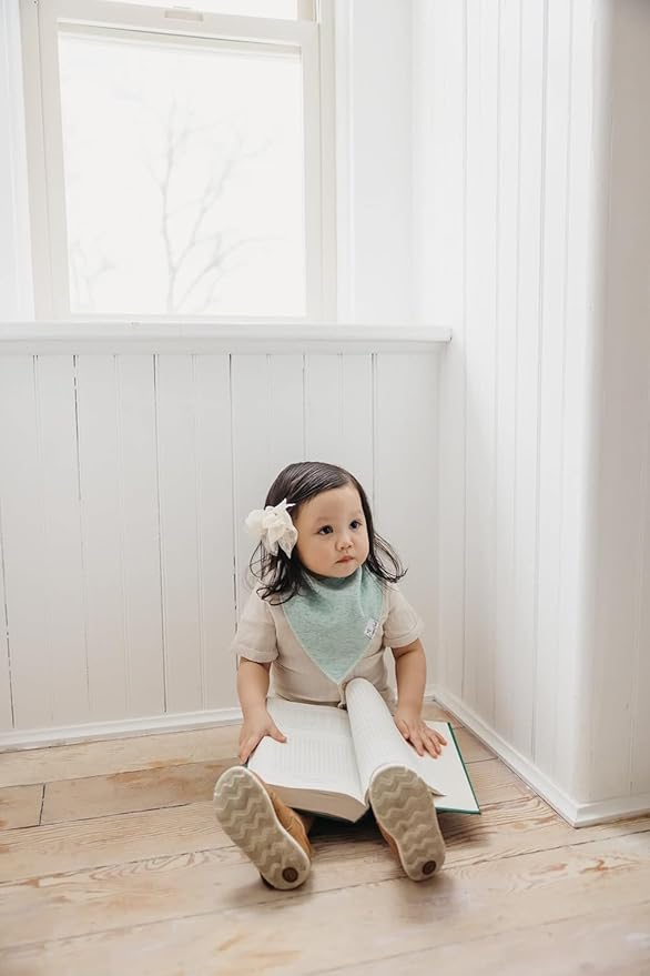 Copper Pearl Baby Bandana Bibs, 4 Pack