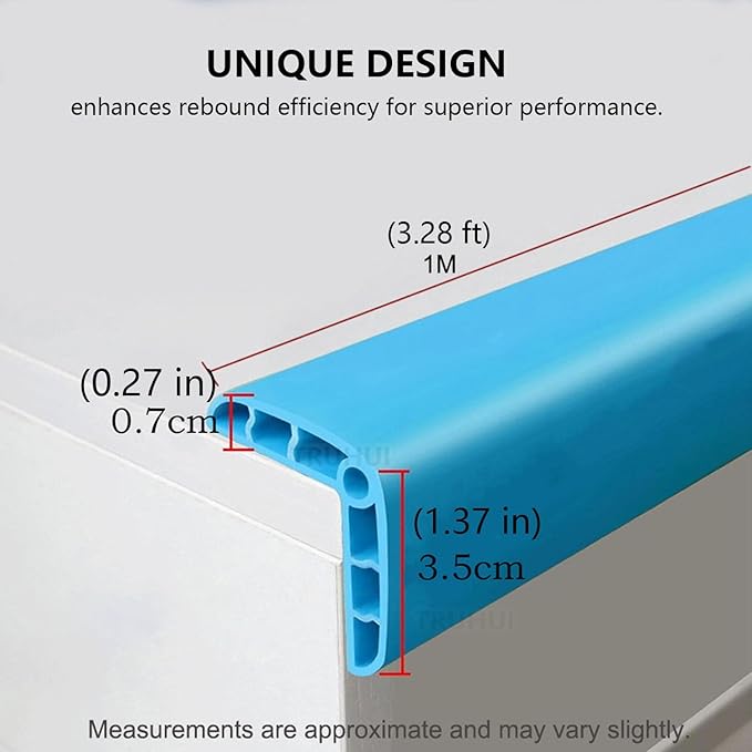Colorful Rubber Wall Corner Guard Edge Protector,Anti-Collision Strip, Self-Adhesive Wall Guards, Safety Edge & Corner Guards, Length 3.28 ft,Brown