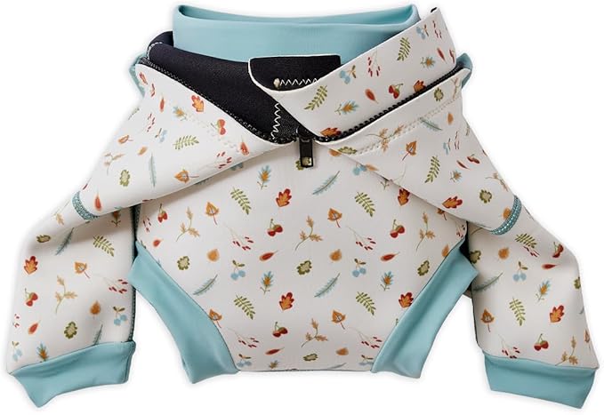 Splash About Happy Nappy Wetsuit, Swimsuit for Babies & Toddlers with Built-in Swim Diaper (Little Acorns, 12-24 Months)