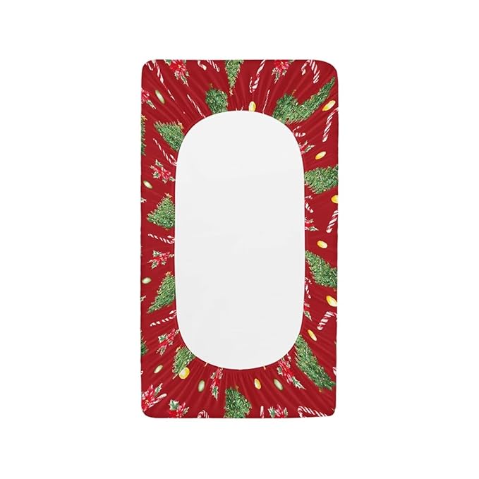 Christmas Tree Baby Changing Pad Cover for Newborn Soft Comfy Diaper Change Table Pad Covers for All Season Easy to Install Cradle Mattress Sheets Gift for Holiday