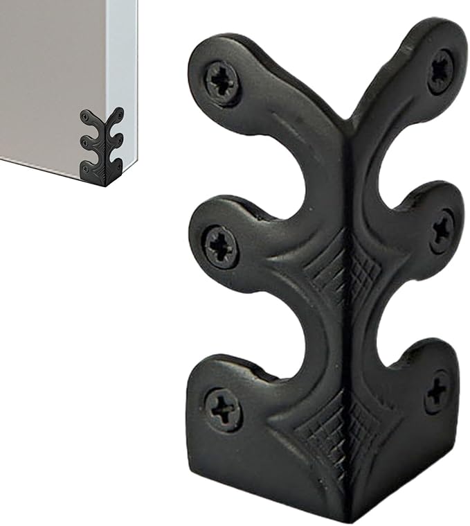 Baseboard Protector - Antique Corner Protectors, Brass Skiffers | Edge Corner Protectors Metal Skiffer, Decorative Protector Cover, Solid Brass Skirting Board Corner Protectors, Corner Guard for Home