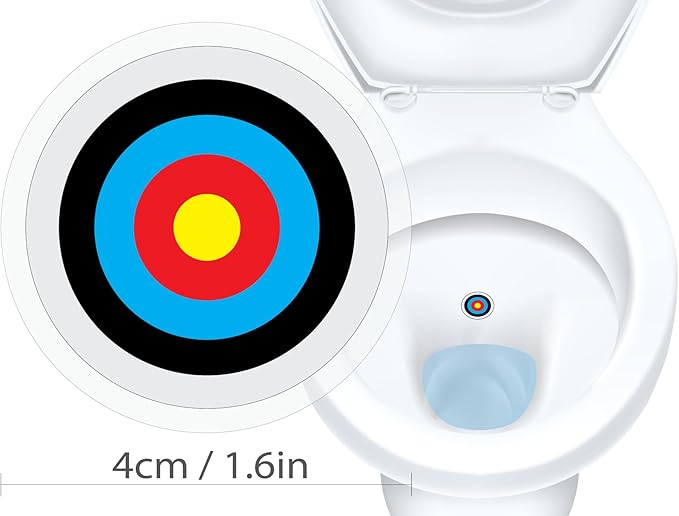 Kids Pack - Toilet Target Stickers with Sticker Applicator Smoothing Tool, Potty Stickers for Potty Training, Toilet Targets for Potty Training Boys. Toilet Stickers for Boys Aim.