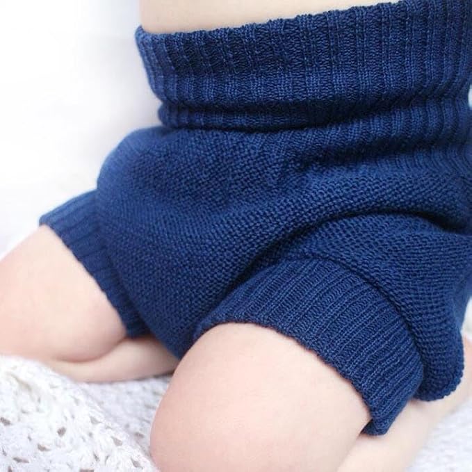 EcoAble Merino Wool Diaper Cover – Organic Overnight Knit Cover | Breathable Natural Fiber | Ideal for Fitted Cloth Diapers (EU86-92, Soft Pink)