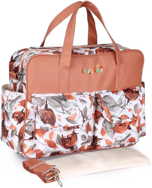 Kamay's Mummy Shoulder Bag Diaper Bag Chic Nappy Changing Bag Tote/Messenger Style Large with Changing Mat, Adjustable Straps