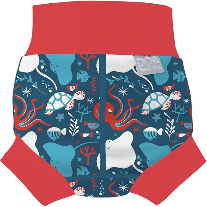 Splash About Happy Nappy Duo, Under the Sea Red, 3-6 Months