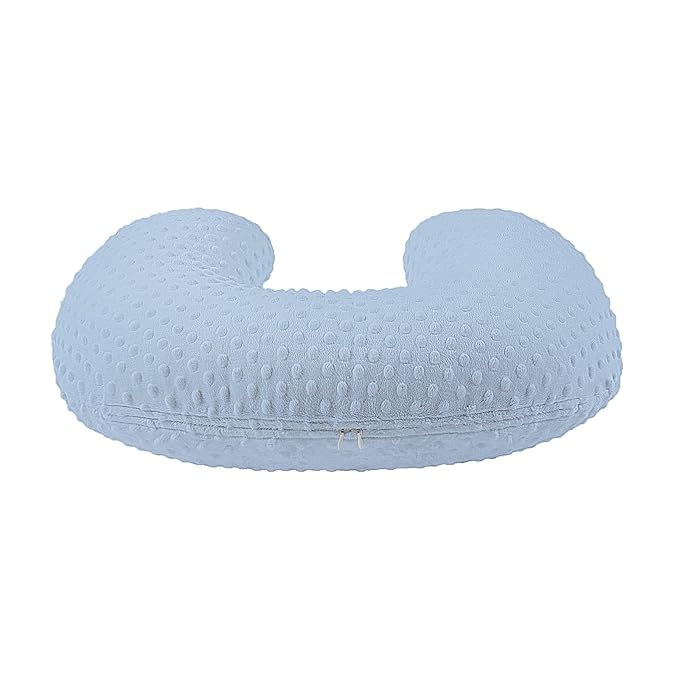 Nursing Pillow Cover, Breastfeeding Pillow Slipcover Snugly Fits for Nursing Pillow for Baby Boys and Girls, Premium Quality Microfiber, Ultra Soft Comfortable (Blue)