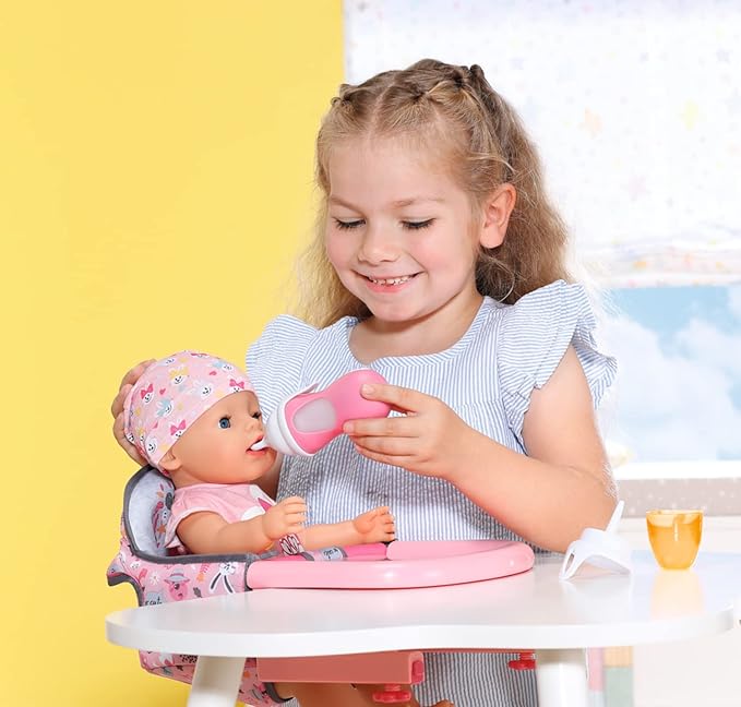 Zapf Creation 832493 Baby Born Interact. Flasche&Löffel 43cm