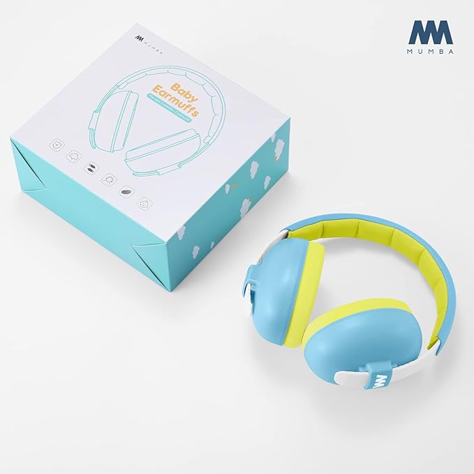 Baby Ear Protection Noise Cancelling Headphones for Babies and Toddlers - Mumba Baby Earmuffs - Ages 3-24+ Months