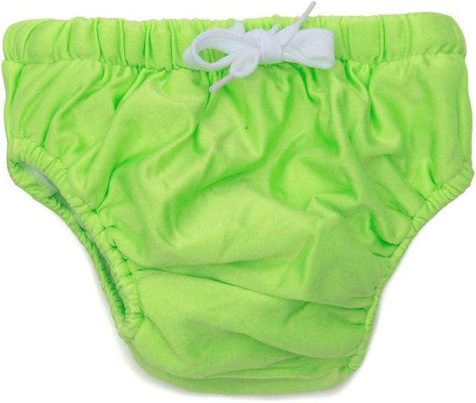 KaWaii Baby Reusable Swim Cloth Diaper Stretchy Mesh Layer Training Pant for Boys & Girls (L) 32-40 pounds 2-Pack