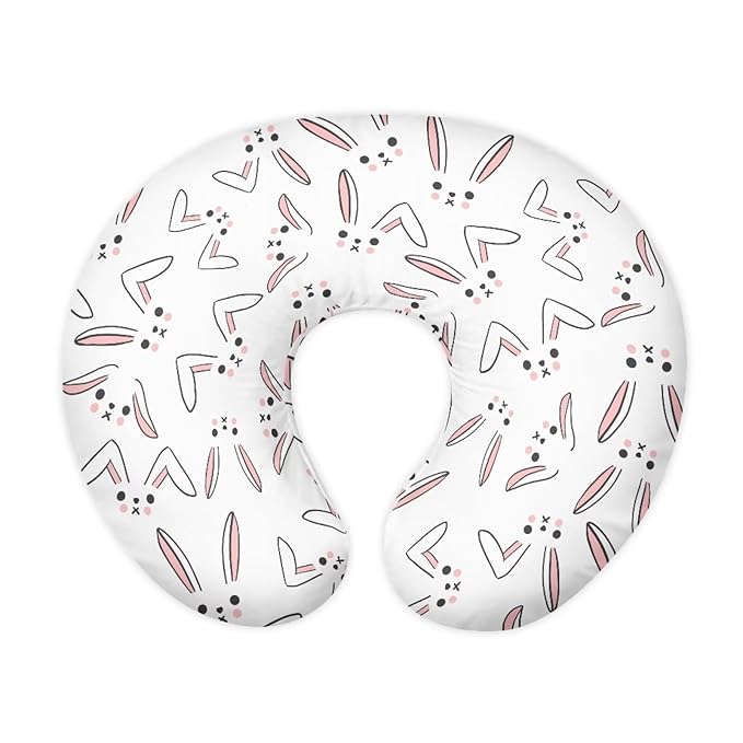 Rabbit Breastfeeding Pillow Slipcover for Baby Breastfeeding Nursing Pillow Slipcovers Super Soft Stain Resistant and Scratch Resistant