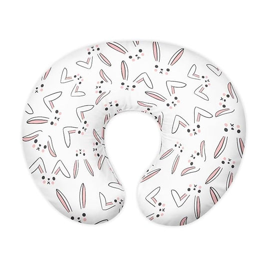 Rabbit Breastfeeding Pillow Slipcover for Baby Breastfeeding Nursing Pillow Slipcovers Super Soft Stain Resistant and Scratch Resistant