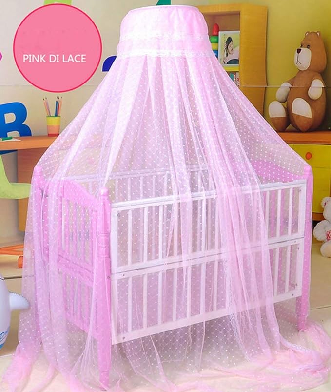 Baby Mosquito Net Baby Toddler Bed Crib Dome Canopy Netting (Pink)
