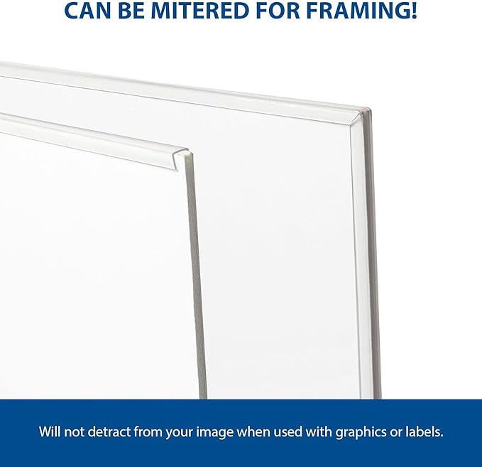 Outwater Plastics P2743 1/4'' Clear Butyrate U-Channel Clear Plastic U-Channel/C-Channel 46 Inch Lengths (Pack of 2)