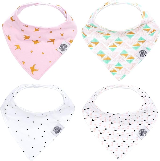 Parker Baby Bandana Drool Bibs for Boys, Girls & Unisex - Soft & Stylish Teething Bibs for Babies