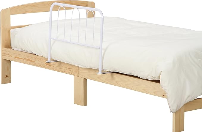不二貿易(Fujiboeki) Fuji Boeki 15562 Bed Guard, Bed Fence, Adult, Width 23.6 x Depth 15.7 x Height 17.7 inches (60 x 40 x 45 cm), White, High Type, Fall Prevention, Futon Shift Prevention