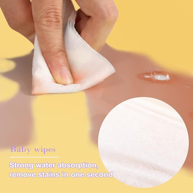 180 Count Saline Baby Wipes, Unscented, 7.4 x 7.2 Inch, Moist and Refreshing, Multi-Purpose Use, Ideal for Travel