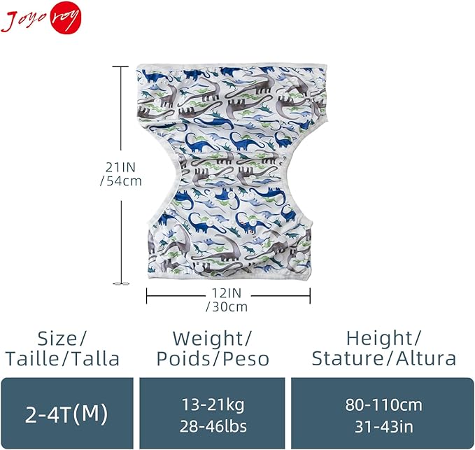 Joyo roy Baby Swim Diapers 2pcs One Size Adjustable Toddler Swim Diaper Breathable Waterproof Diapers for Swimming Boy Baby Beach Essentials Reusable Swim Diapers Size 3 for Swimming Lessons