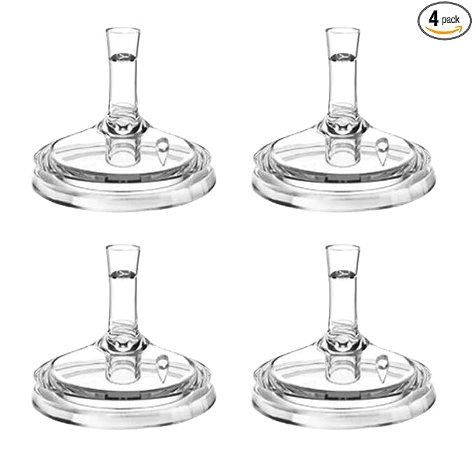Sippy Straw Nipples for Philips Avent Natural Baby Bottles – Soft Silicone Trainer Nipple for 8M+ Babies, BPA-Free, Spill-Resistant, Pack of 4