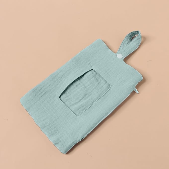 Baby Wipe Holder Portable Wipe Dispenser Strollers Storage Bag Container Double Layer Travel Carry Case for Diapers
