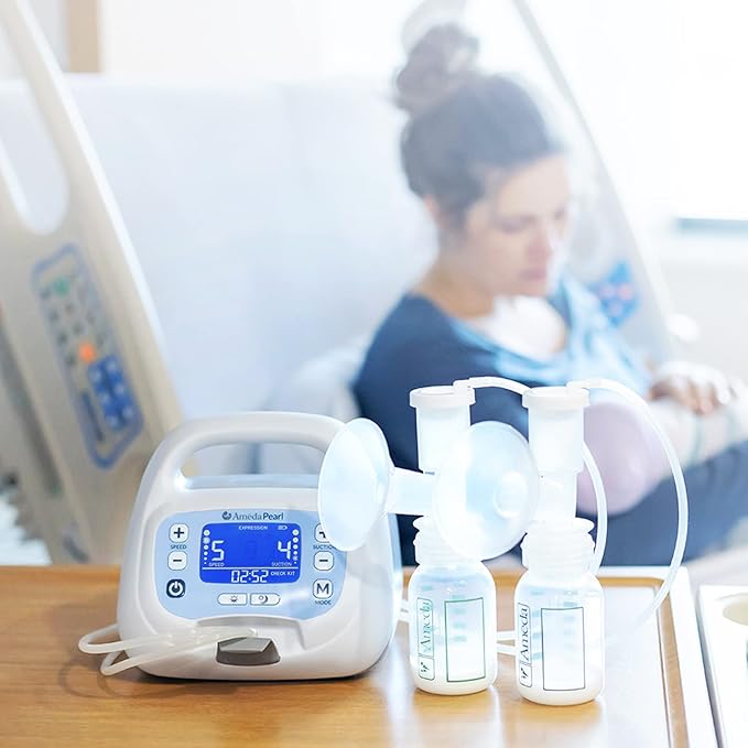 Ameda Pearl Hospital Grade Breast Pump | Ameda Electric Breast Pump | Rechargeable Battery | Medical Grade | Pumps for Breastfeeding