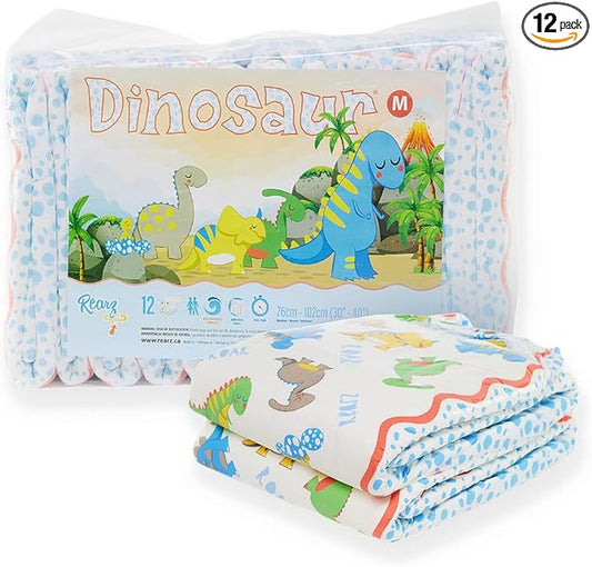Rearz - Dinosaur - MEGA Adult Diapers 11,000ml (12 Pack) (X-Large)