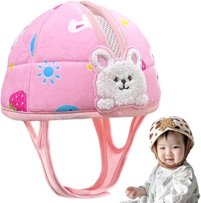 Baby Safety Helmet, Breathable Baby Head Protector for Crawling and Walking, Infant Soft Helmet Anti-Collision, Ultra-Lightweight, Expandable and Adjustable Thickened Toddler Headguard, Type 3