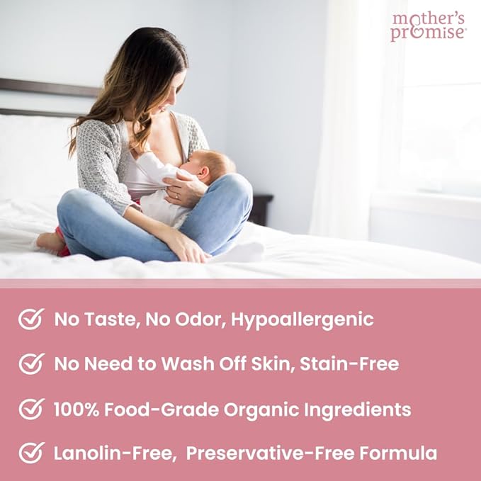 Organic Nipple Butter for Breastfeeding Mothers | Lanolin Free Nipple Cream, Safe for Nursing Moms & Babies | No Need to Wash Balm for Dry Skin & Breast Feeding, Breastfeeding Essentials (2 Pack)