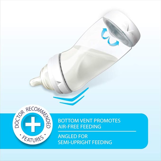 Playtex Baby Ventaire Anti Colic Baby Bottle, BPA Free, 9 Ounce - 3 Count