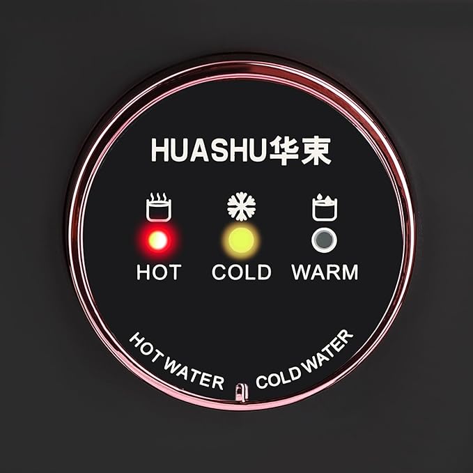 Top Loading Desktop Water Cooler Dispenser, 500W 110V Countertop Hot & Cold Water Coolers Drinking Fountain Portable Water Warmer for Home Bedroom Studio Office Grocery Store