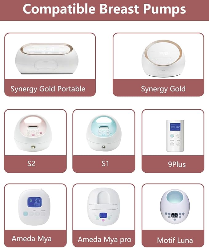 4packs 31mm Full Breast Replacement Pump Parts for Spectra S1 S2 9 Plus Synergy Gold Include 13mm Flange,Valve,Backflow Protector,Tube,Bottle,Caps, Fit for Motif Luna Cimilre Ameda MYA Pump
