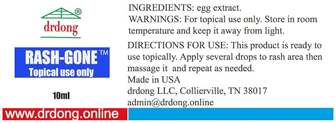 drdong-RashGONE-Baby Diaper Rash Oil with Egg Extract for Diaper Rash Relief