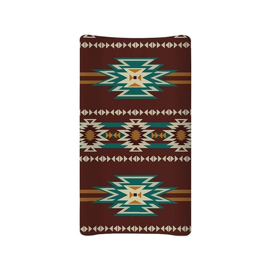 Aztec Diaper Covers for Boys Comfort Diaper Western Change Table Pad Covers Soft Breathable Changing Pad Sheets Cover