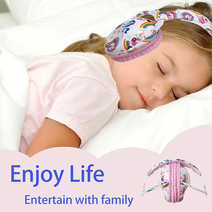 Kids Hearing Protection,25dB NRR Noise Reduction,Sound Proof for Kids,Toddler,Safety Earmuffs for Concert,Airplane,Autism,Monster Jam,Travel,School- Pink Unicorn