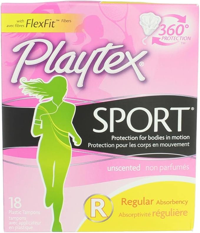 Plytx SPRT UNS Reg Size 18Ct Playtex Sport Unscented Regular 18 Ct Ea