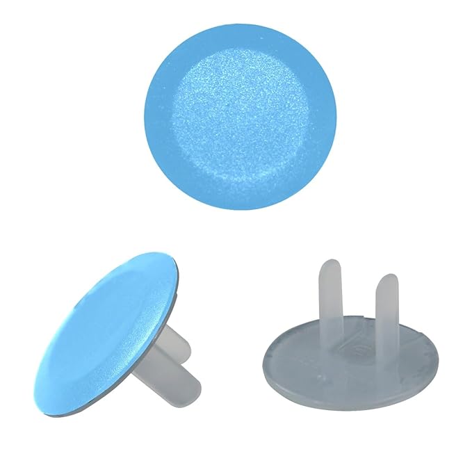 Pure Light Blue Sky Color Pattern Outlet Covers for Electrical Power Baby Proofing Wall Socket Protector Child Proof Outlet Protector - Electrical Insulation