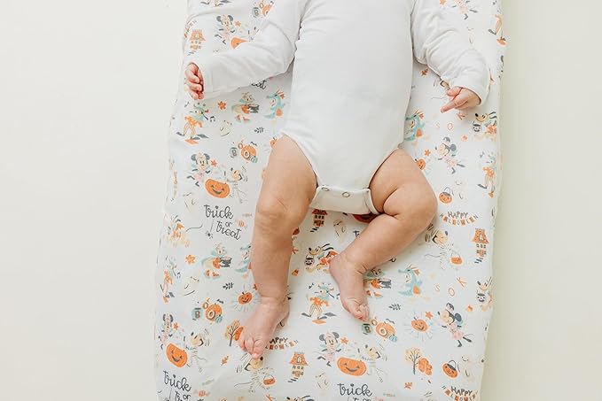 Copper Pearl Premium Knit Diaper Changing Pad Cover 'Mickey Mouse's Boo Bash'