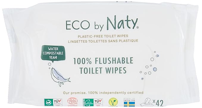 Naty Eco-Sensitive Toddler Wipes - Resealable Top - 42 ct