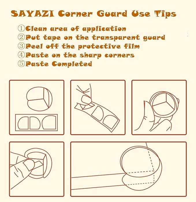 Corner Guards Baby Proofing, Furniture Soft Clear Small Sharp Corners Guard Protector for Child Safety Babyproof Corner Protectors (16 Pack, Corners)