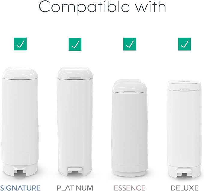 Diaper Genie Easy Roll Refill, 30 Bags Per Refill, Holds Up to 1410 Newborn Diapers| Odor Control| Diaper Pail-Bags, Fits-Genie Signature & Platinum Pails, (Pack of 2)