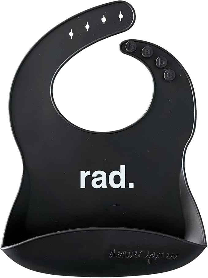 Denver James Silicone Feeding Bibs | Dishwasher Safe. Waterproof. Adjustable.