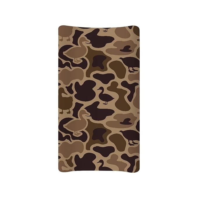Camo Hunting Duck Changing Pad Cover for Baby Soft Diaper Change Table Covers with Elastic Edge Washable Cradle Mattress Sheets 32"x16" Inch